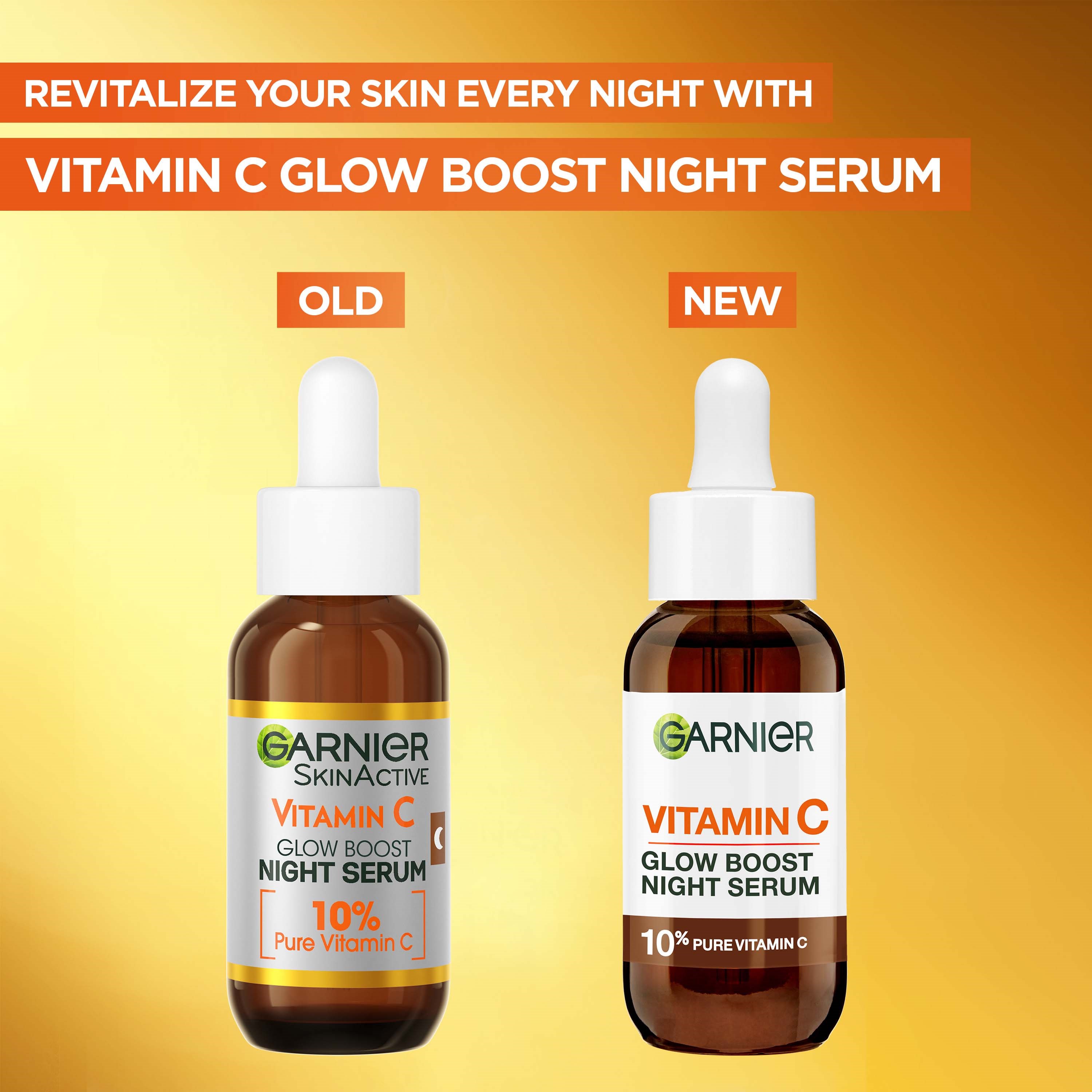 Garnier Vitamin C* Glow Boost Night Serum For Dull Skin 30 ml (obrázok 9)