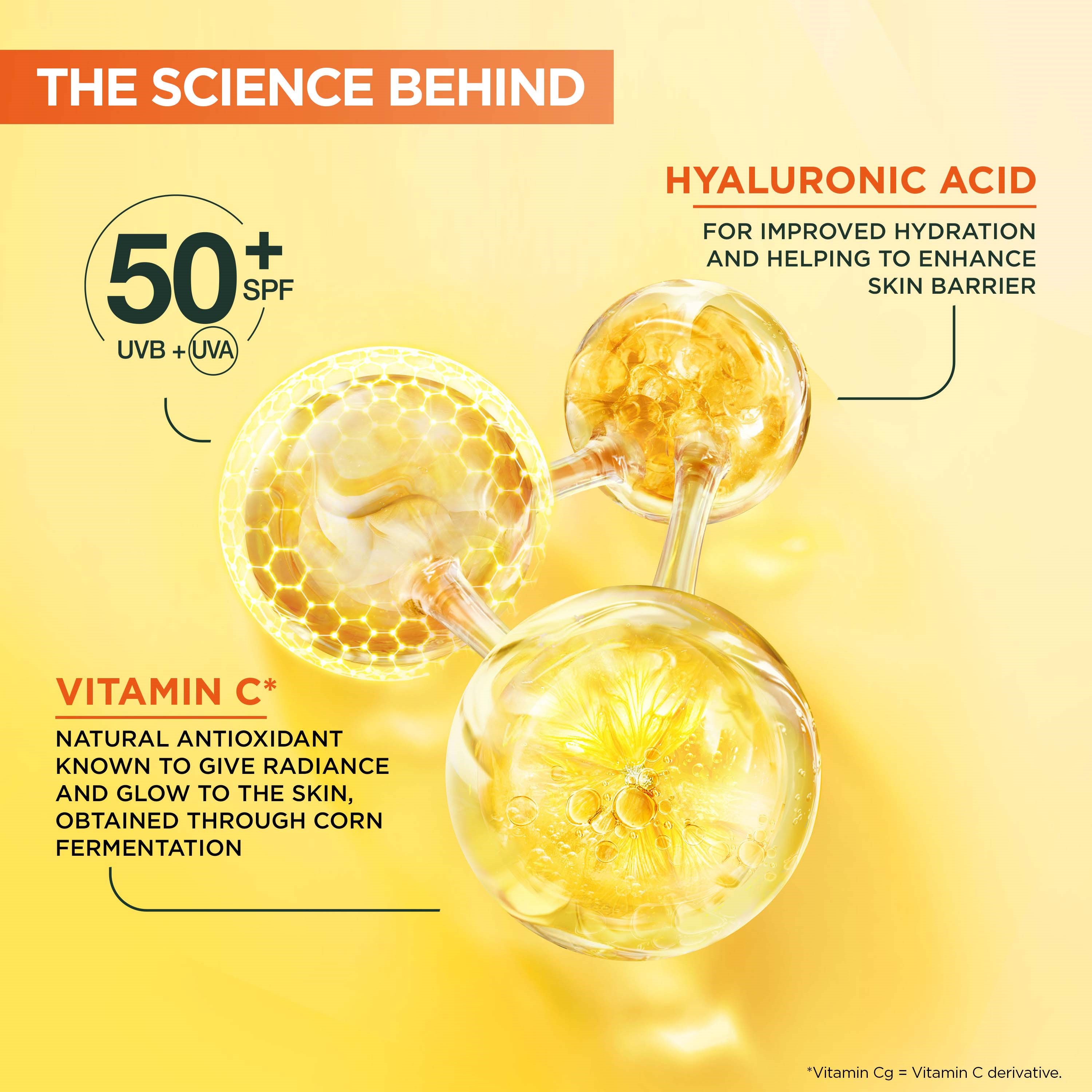 Garnier Vitamin C* Glow-Boosting Daily UV Fluid SPF50+ For Dull Skin (obrázok 5)