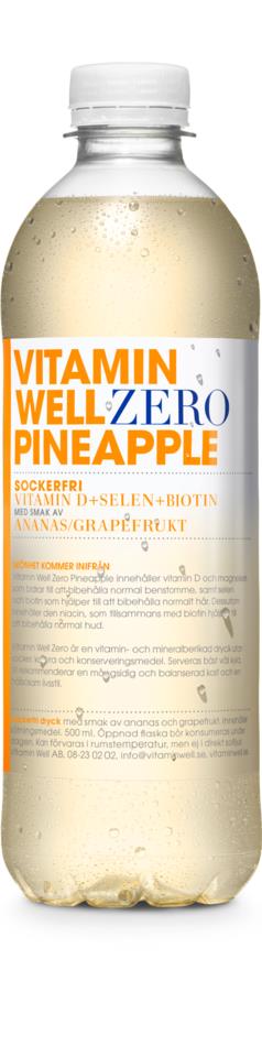 Vitamin Well Zero Pineapple 500 ml