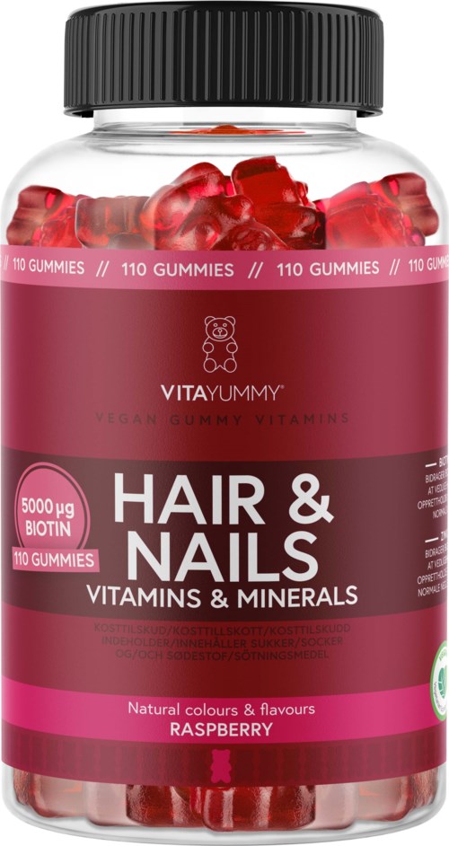 VitaYummy Hair & Nails Raspberry 110 st