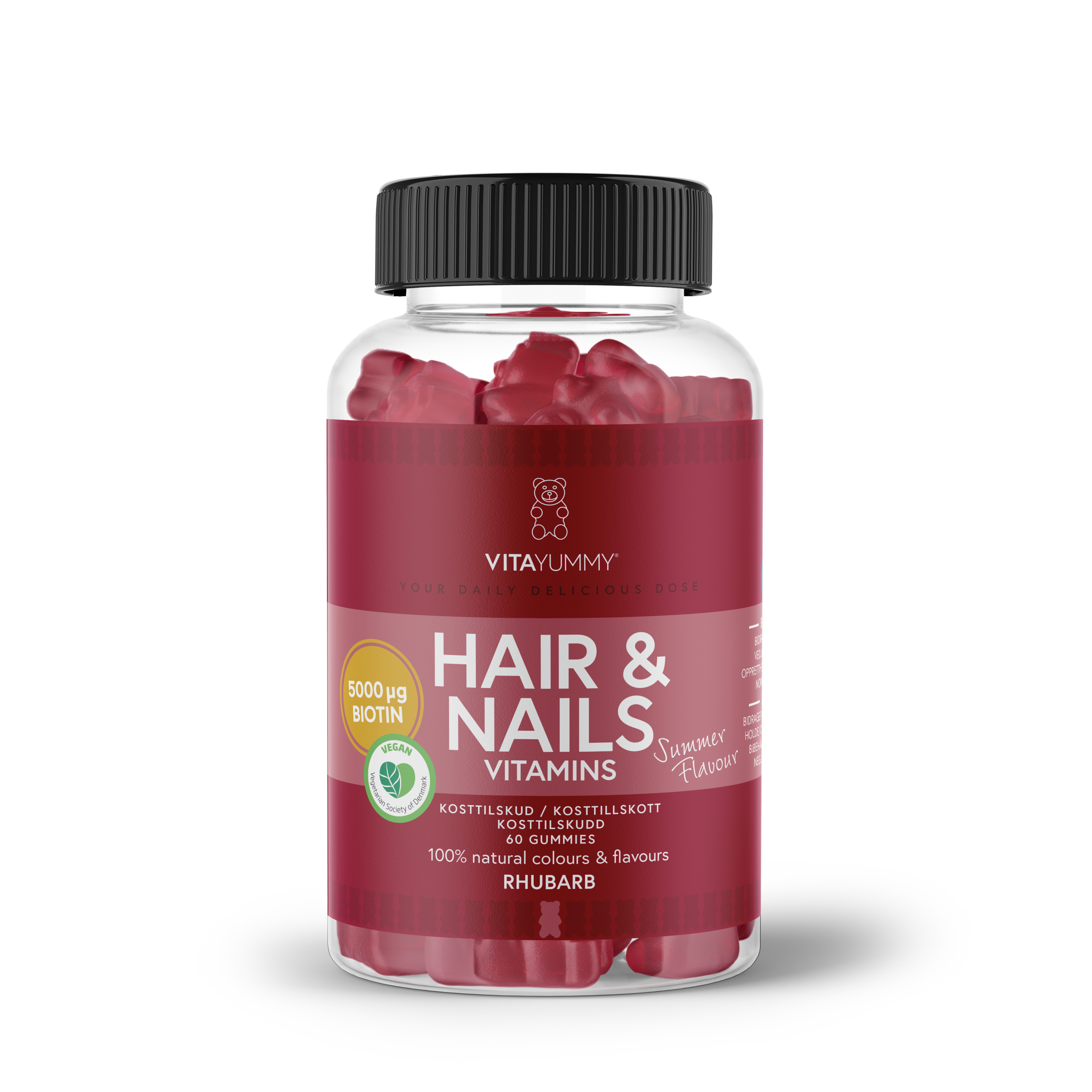 VitaYummy Hair & Nails -Rhubarb Summer Edition 180 g