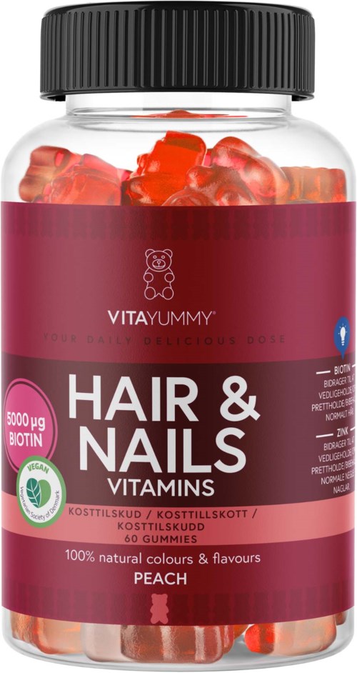 VitaYummy Hair & Nails Peach 60 st