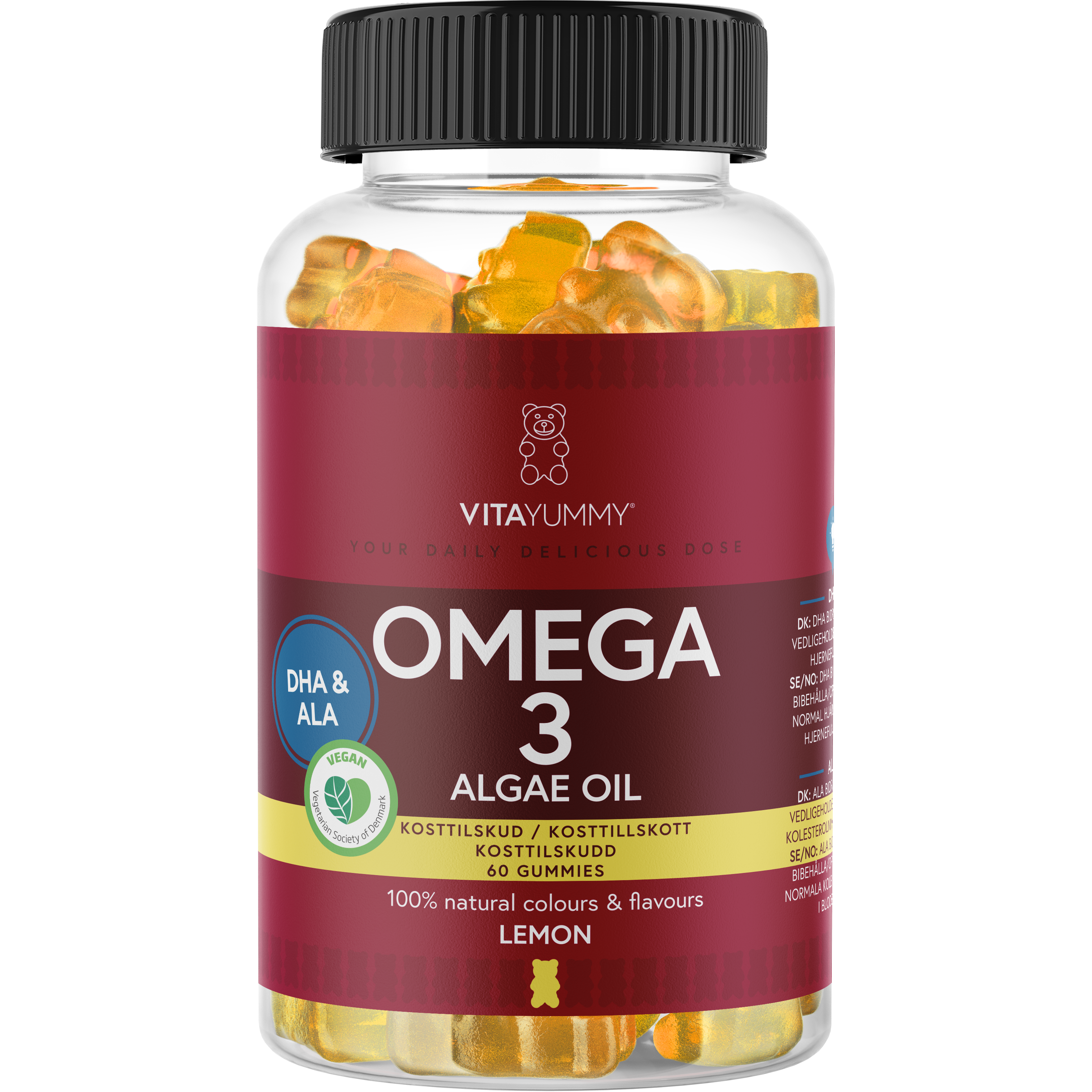 VitaYummy Omega-3 Lemon 60 st