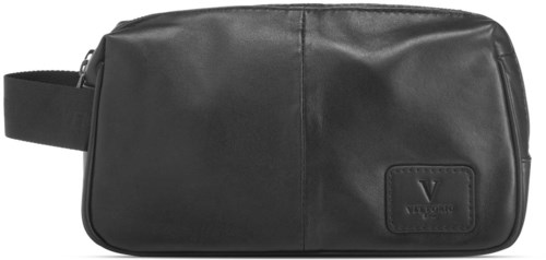 Vittorio Vit Leather Wash Bag 2 Room