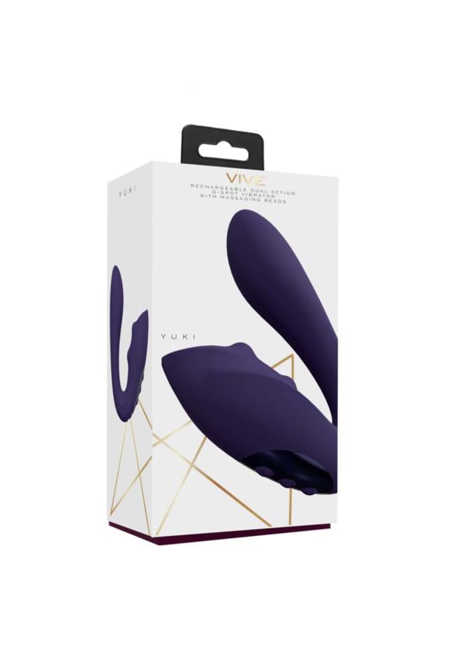 VIVE Yuki - Dual Motor G-Spot Vibrator with Massaging Beads - Purple | lyko.com VIVE Yuki - Dual Motor G-Spot Vibrator with Massaging Beads - Purple | lyko.com