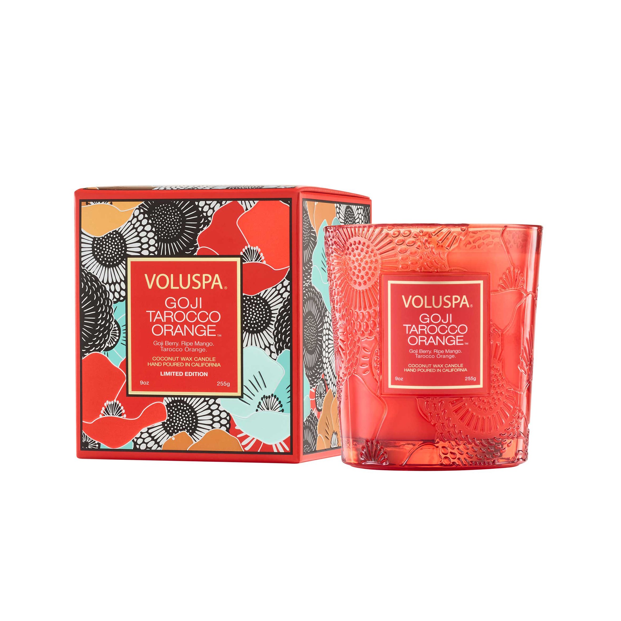 Läs mer om Voluspa Anniversary Collection Classic Boxed Candle Goji Tarocco Orang