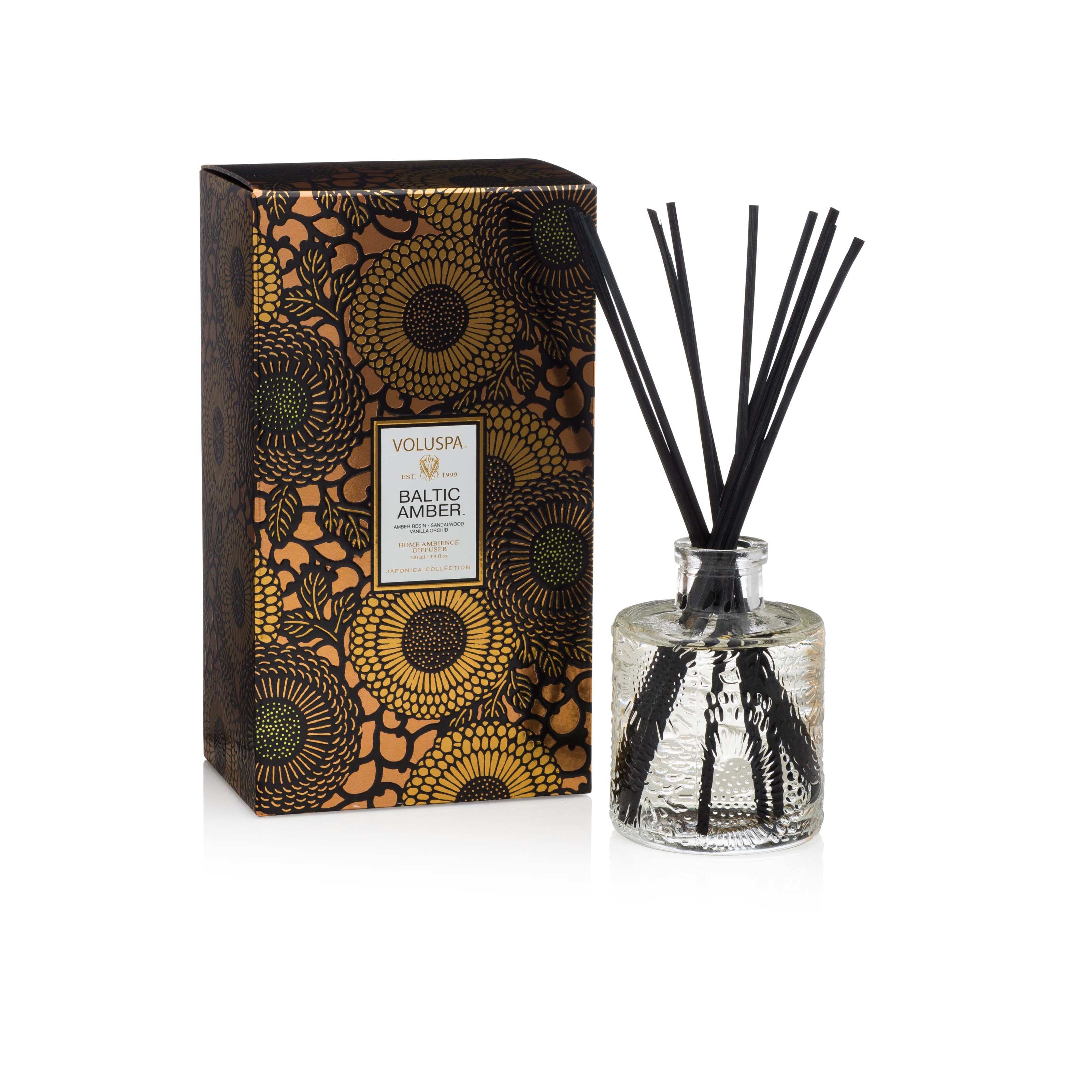 Voluspa Baltic Amber Japonica Reed Diffuser 100 ml billede