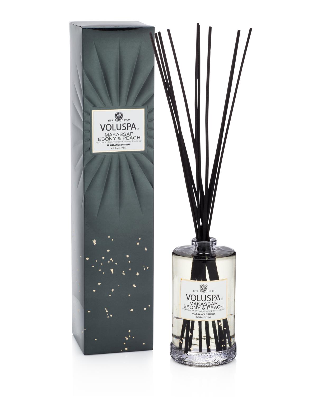 Voluspa Makassar Ebony & Peach Vermeil Reed Diffuser 192 ml