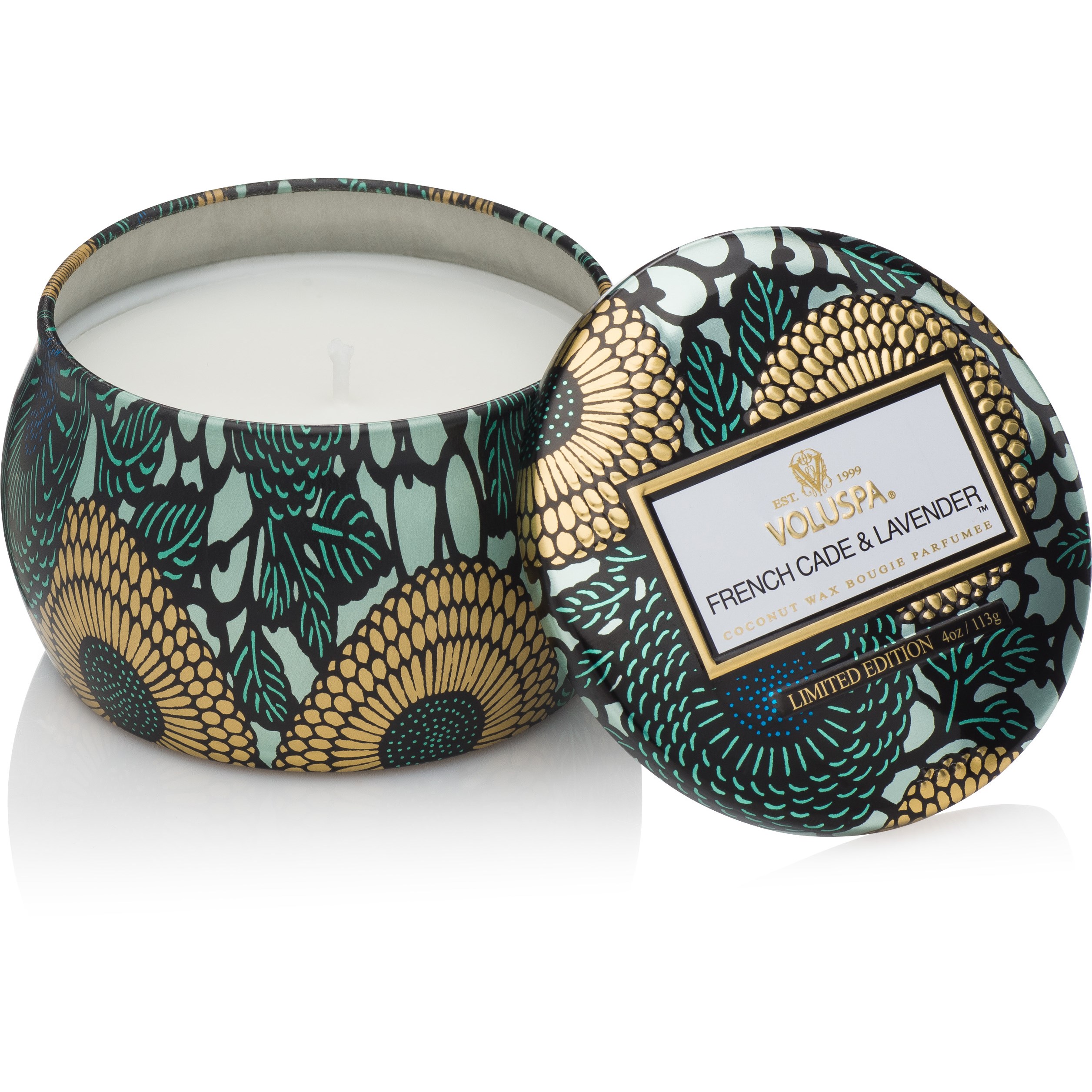 Voluspa French Cade & Lavender Decorative Tin Candle 25h 113 g billede