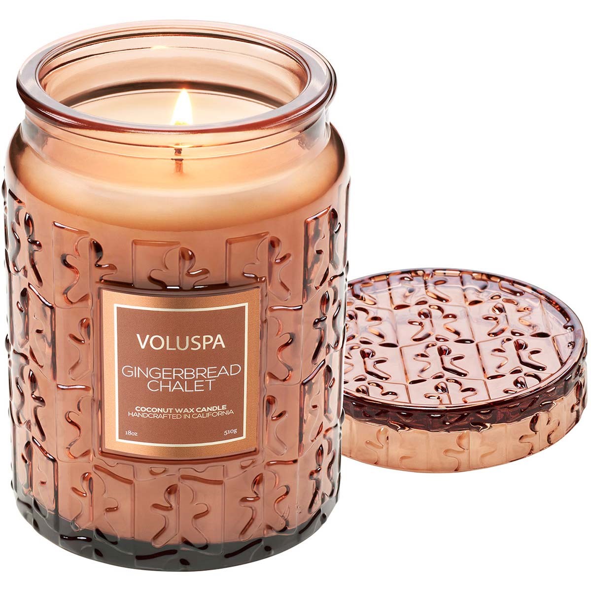 Voluspa Gingerbread Chalet Holiday Collection Large Jar Candle 51