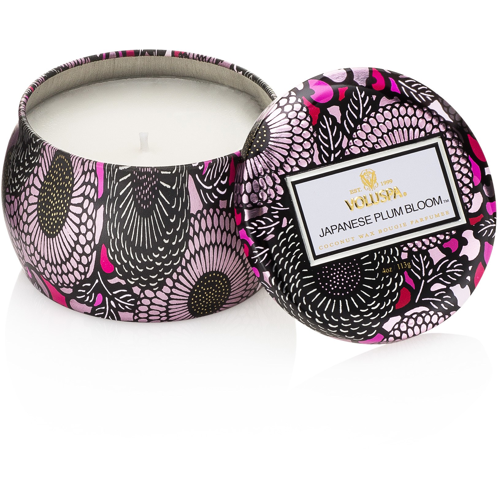 Voluspa Japonica Japanese Plum Bloom Decorative Tin Candle 113 g