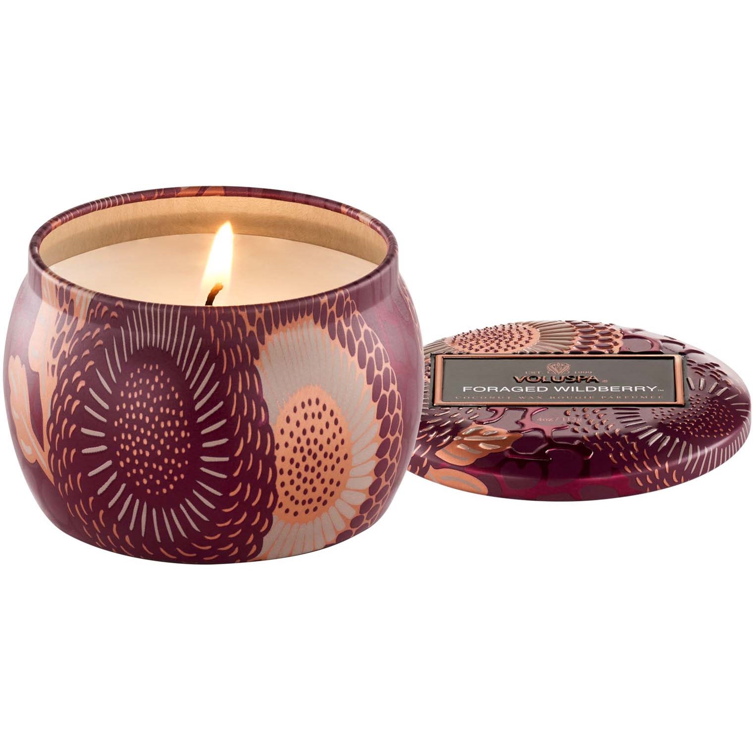 Voluspa Japonica Foraged Wildberry Mini Tin Candle 25h 113 g