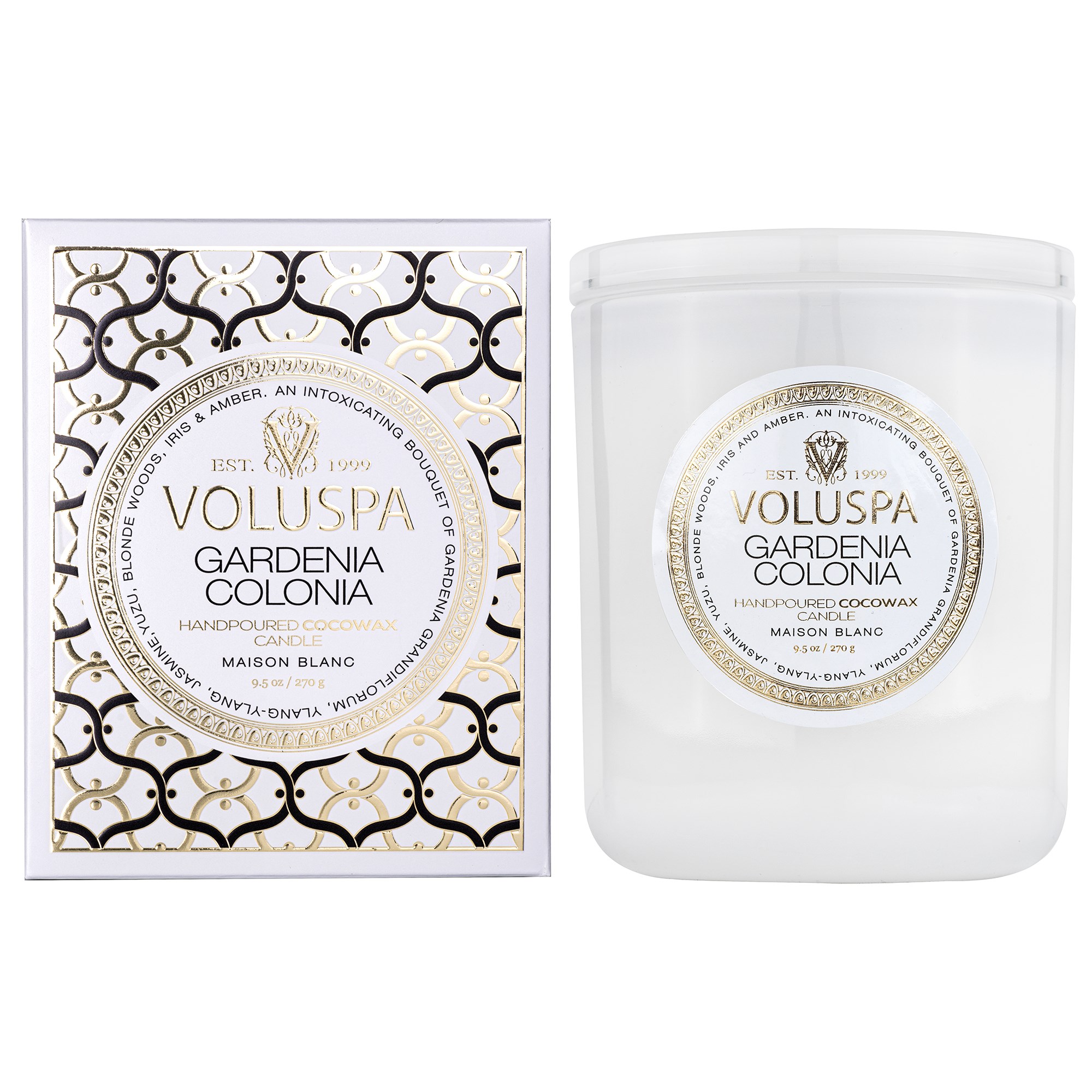 Läs mer om Voluspa Gardenia Colonia Classic Boxed Candle 60h