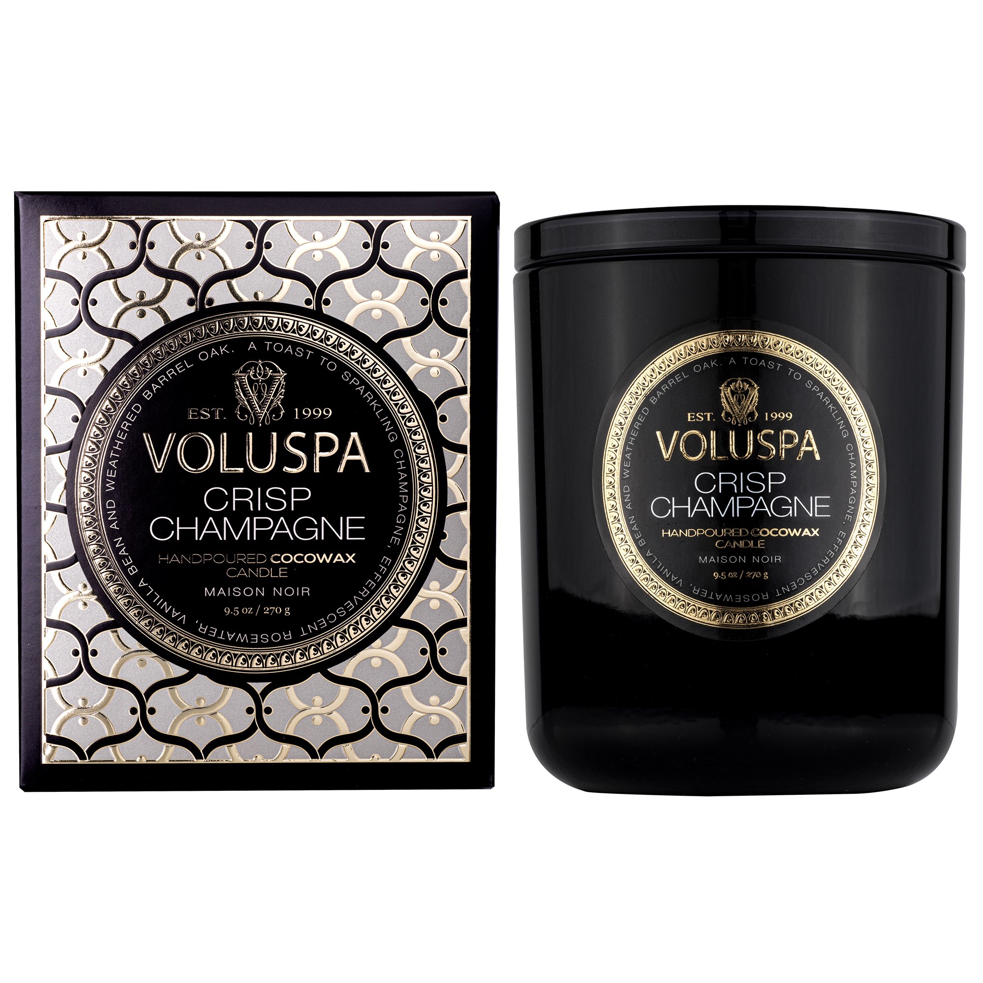 Läs mer om Voluspa Crisp Champagne Classic Boxed Candle 60h