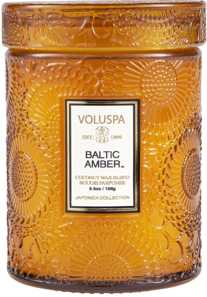 Voluspa Mini Glass Jar with Lid Baltic Amber 156g