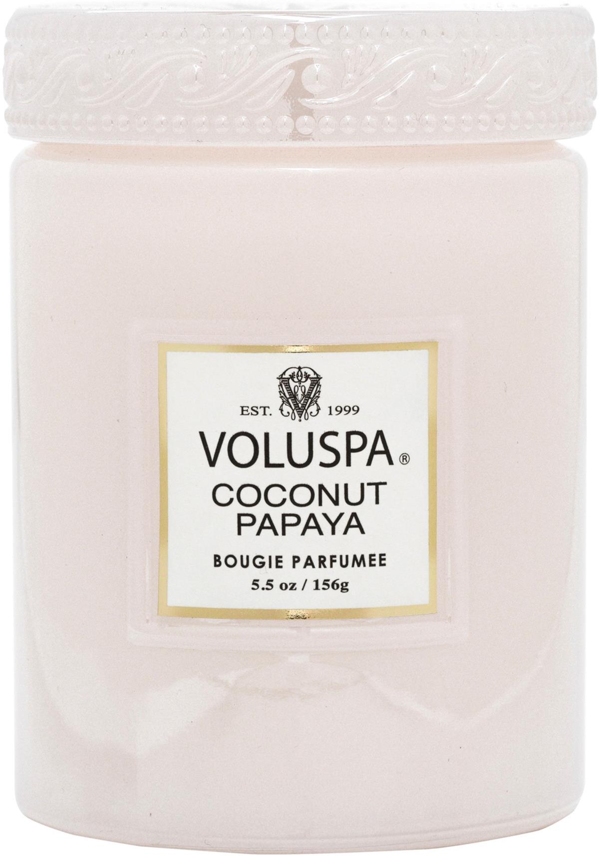 Voluspa Coconut Papaya Mini Glass Jar