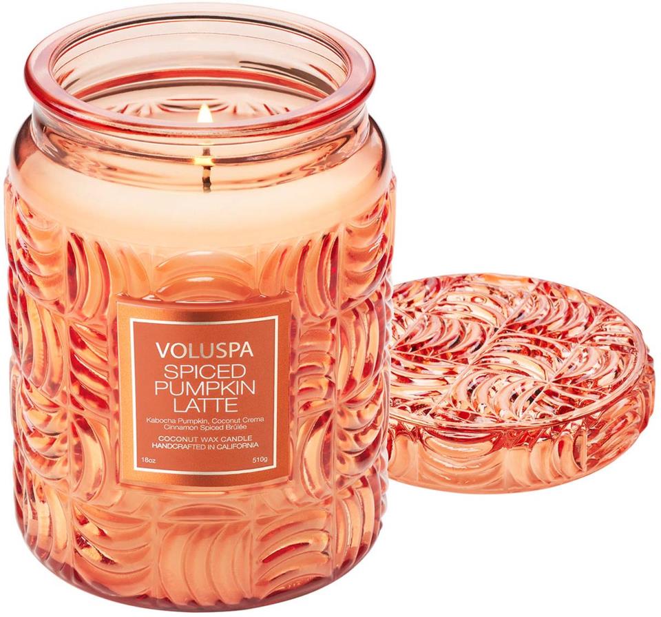 Voluspa Spiced Pumpkin Latte Holiday Collection Large Jar Candle 510 g