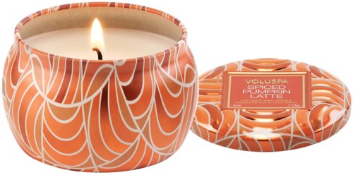 Voluspa Spiced Pumpkin Latte Holiday Collection Mini Tin Candle 113 g