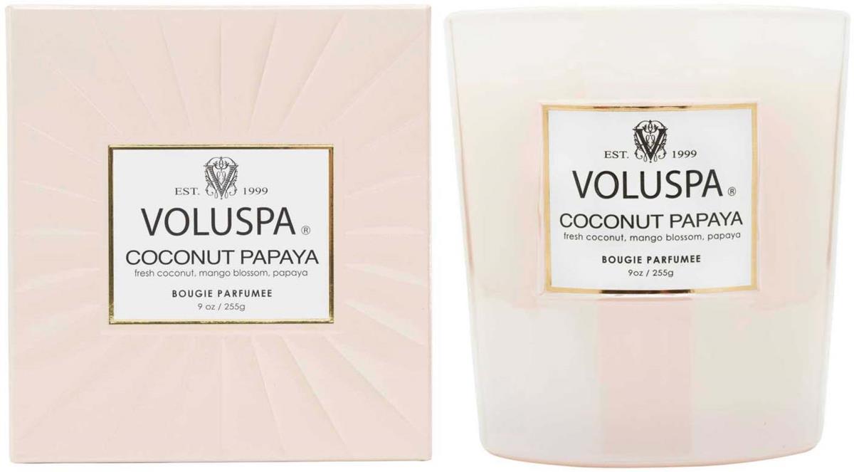 Voluspa Coconut Papaya Vermeil Boxed Candle 255 g