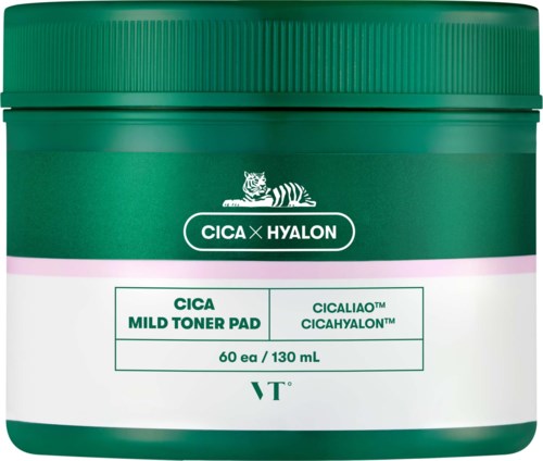 VT Cosmetics Cica Mild Toner Pad 60 pcs/130 ml