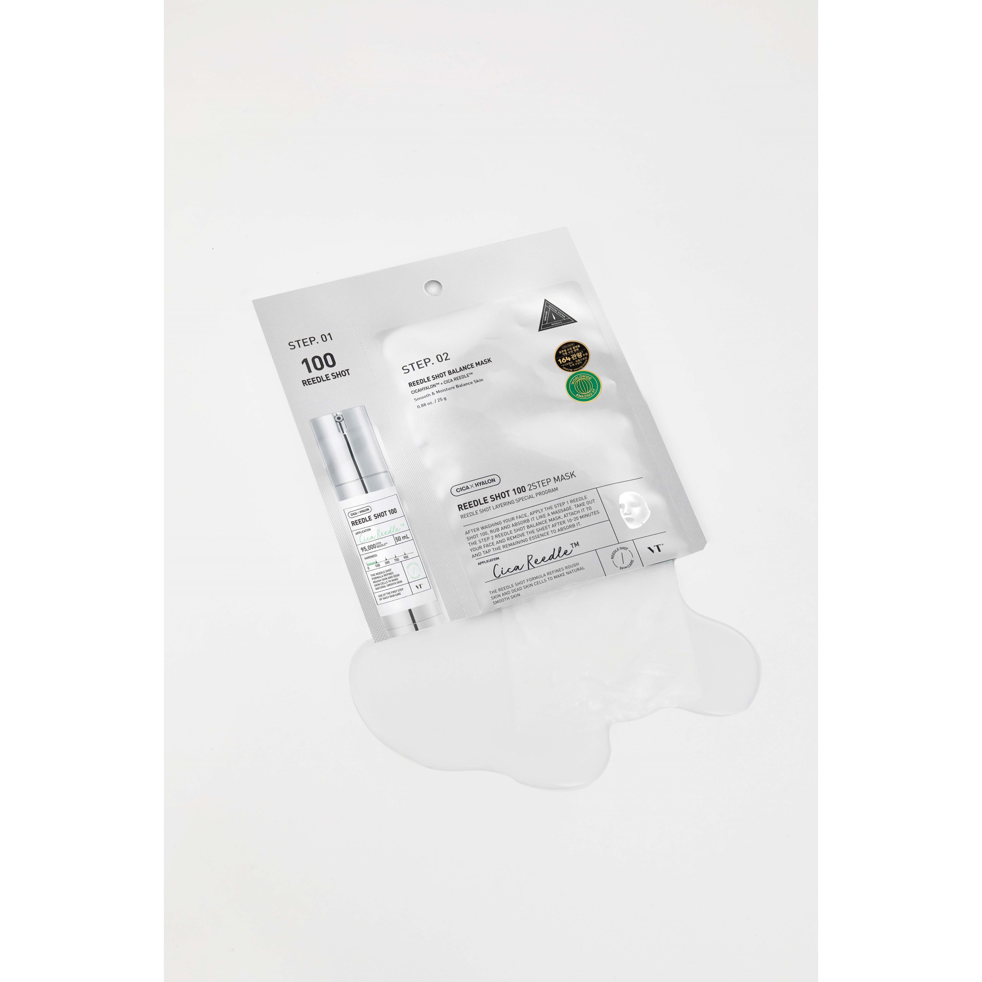 VT Cosmetics Mild Reedle Shot 100 2-step Mask (obrázok 3)