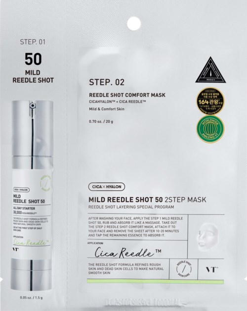 VT Cosmetics Mild Reedle Shot 50 2-step Mask