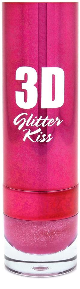 W7 3D Glitter Kiss Lipstick Galactic Pink