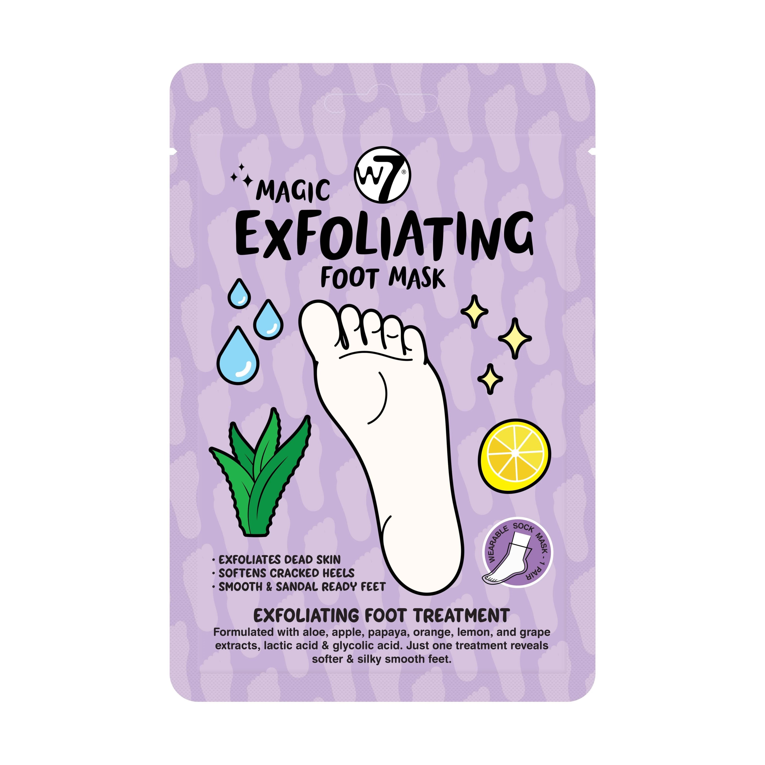 W7 Magic Exfoliating Foot Mask billede