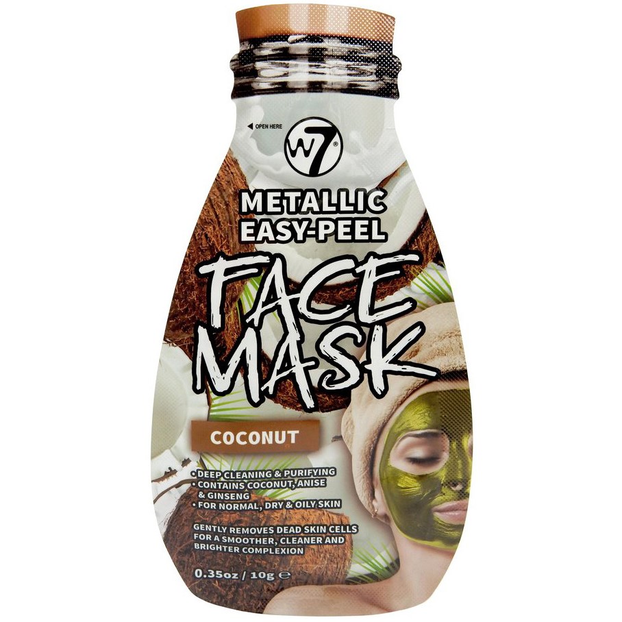 Bilde av W7 Metallic Easy-peel Coconut Face Mask 20 Ml