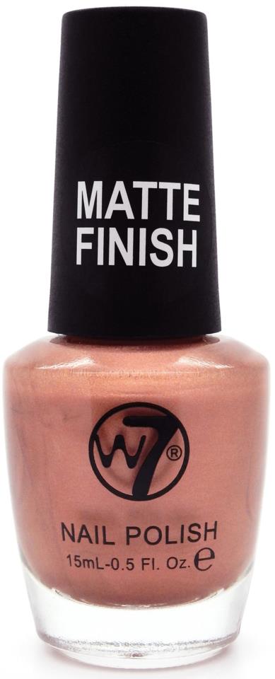 W7 Nail Polish Matte Finish 131 Rose Gold