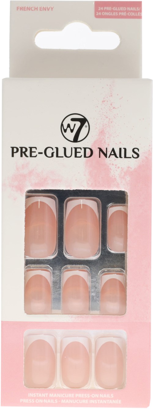W7 Preglued Nails French Envy