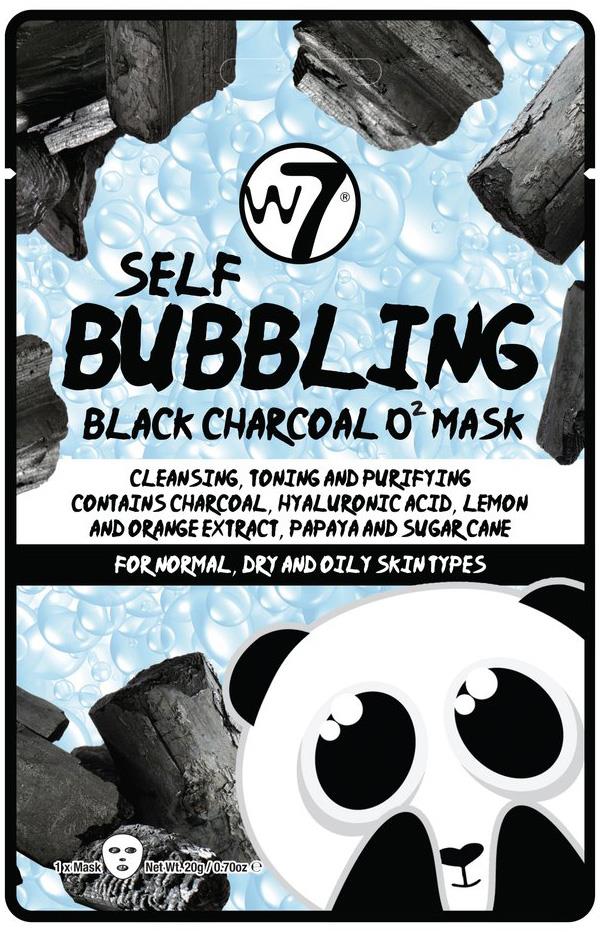 W7 Self-Bubbling Black Charcoal O2 Face