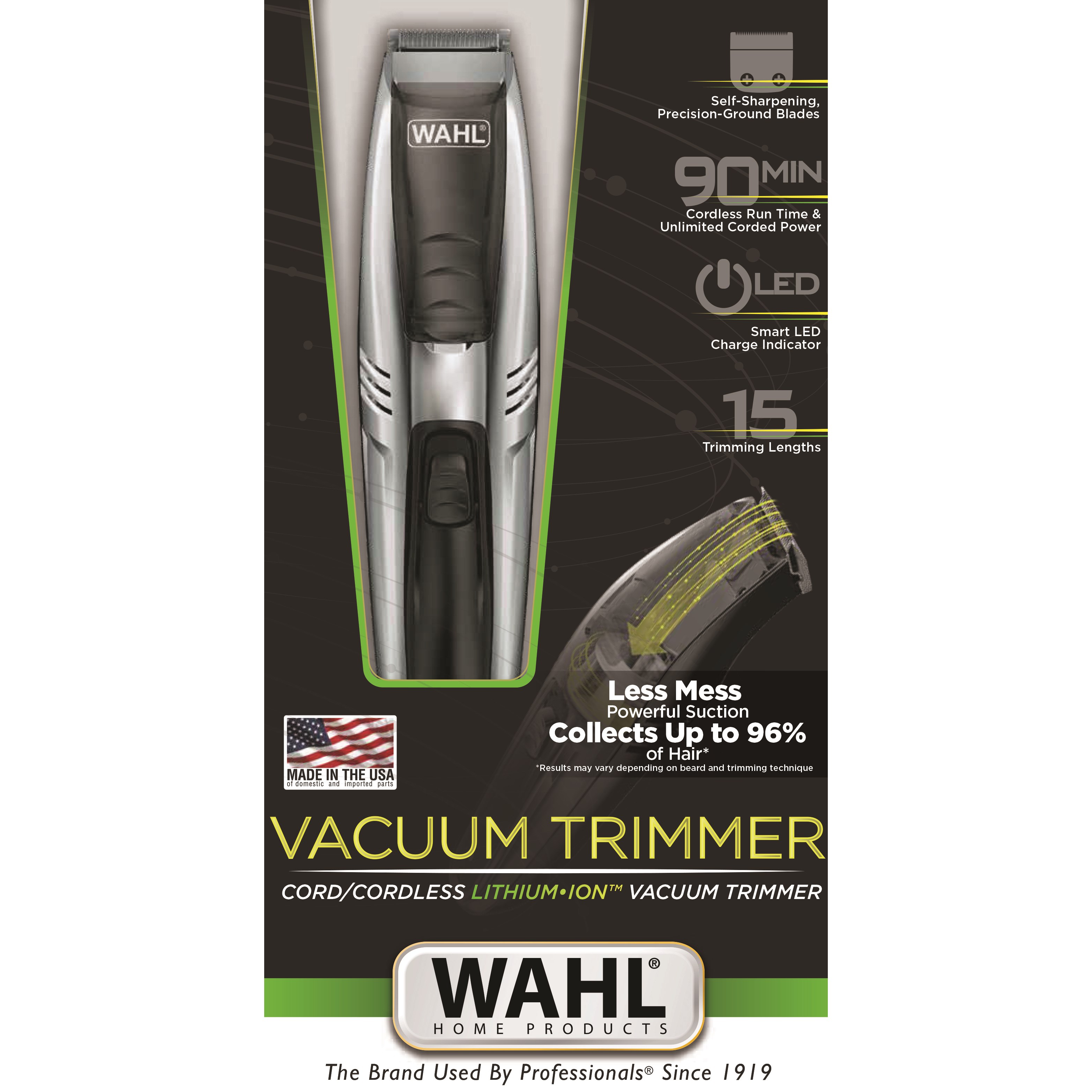 Wahl Li Ion Vacuum Trimmer 96%