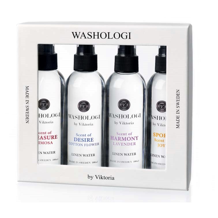 Läs mer om Washologi Linen Water Giftbox 4 x 100 ml