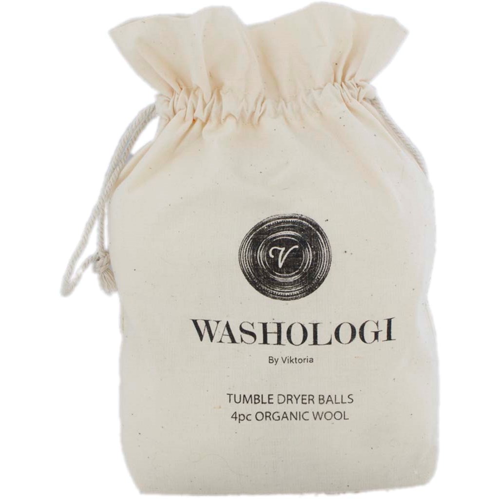 Washologi Organic Tumble Dryer Balls 4 pcs billede