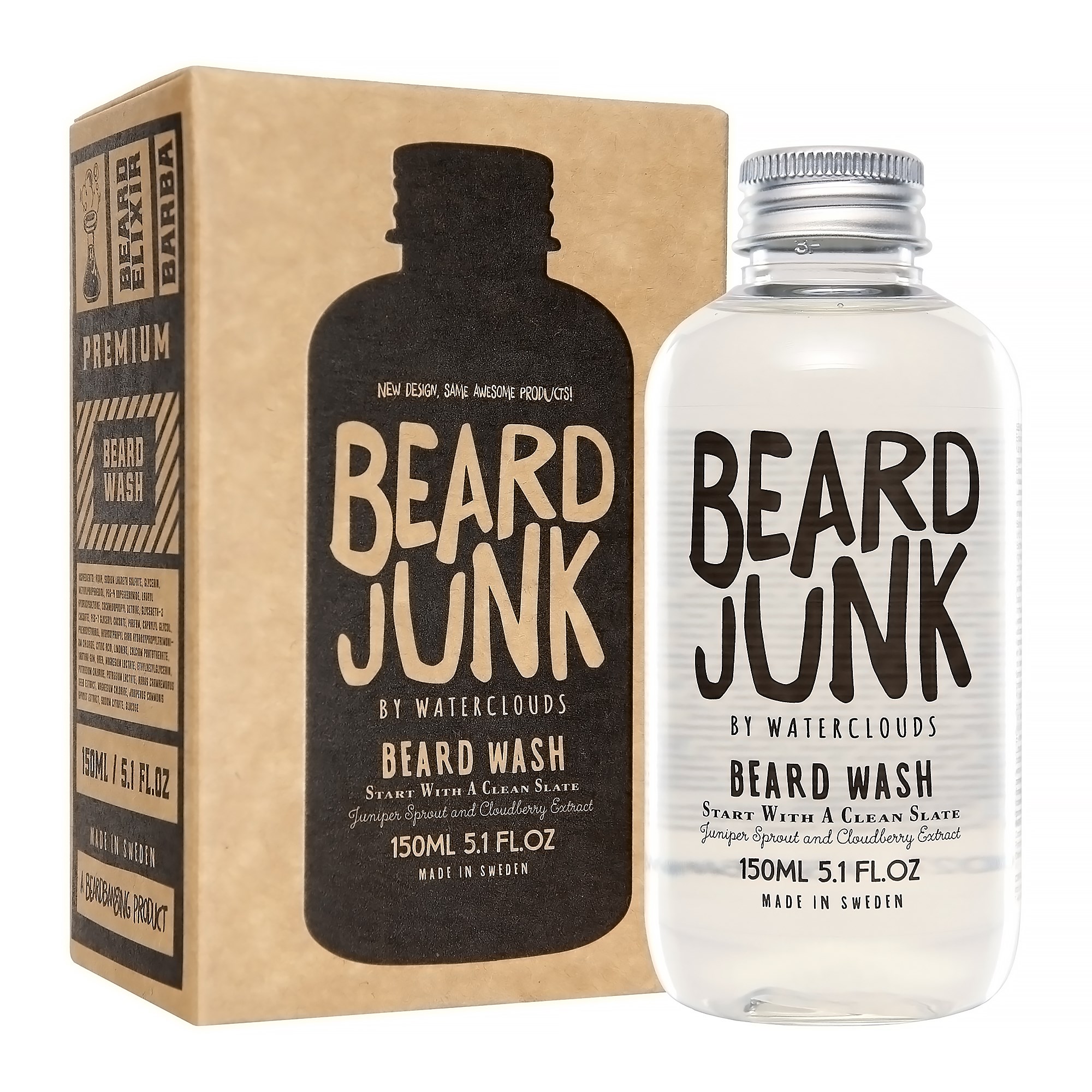 Alternativ bild 1 för Beard Junk By Waterclouds - Beard Wash  150 ml