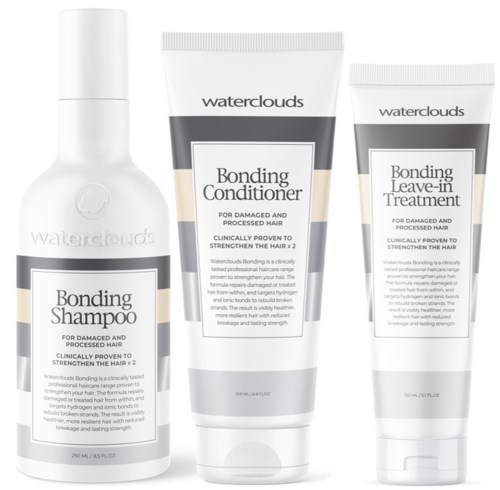 Waterclouds Bonding Shampoo 250 ml & Conditioner 200 ml & Leave-in-treatment 150 ml