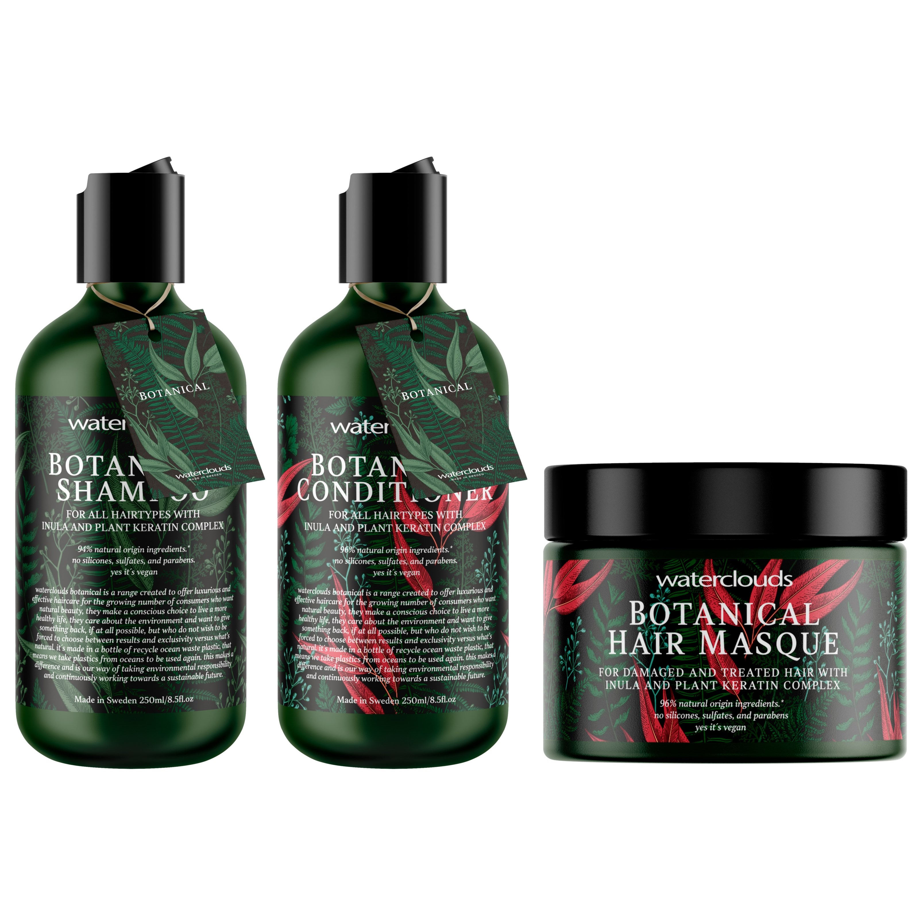 Waterclouds Botanical Trio