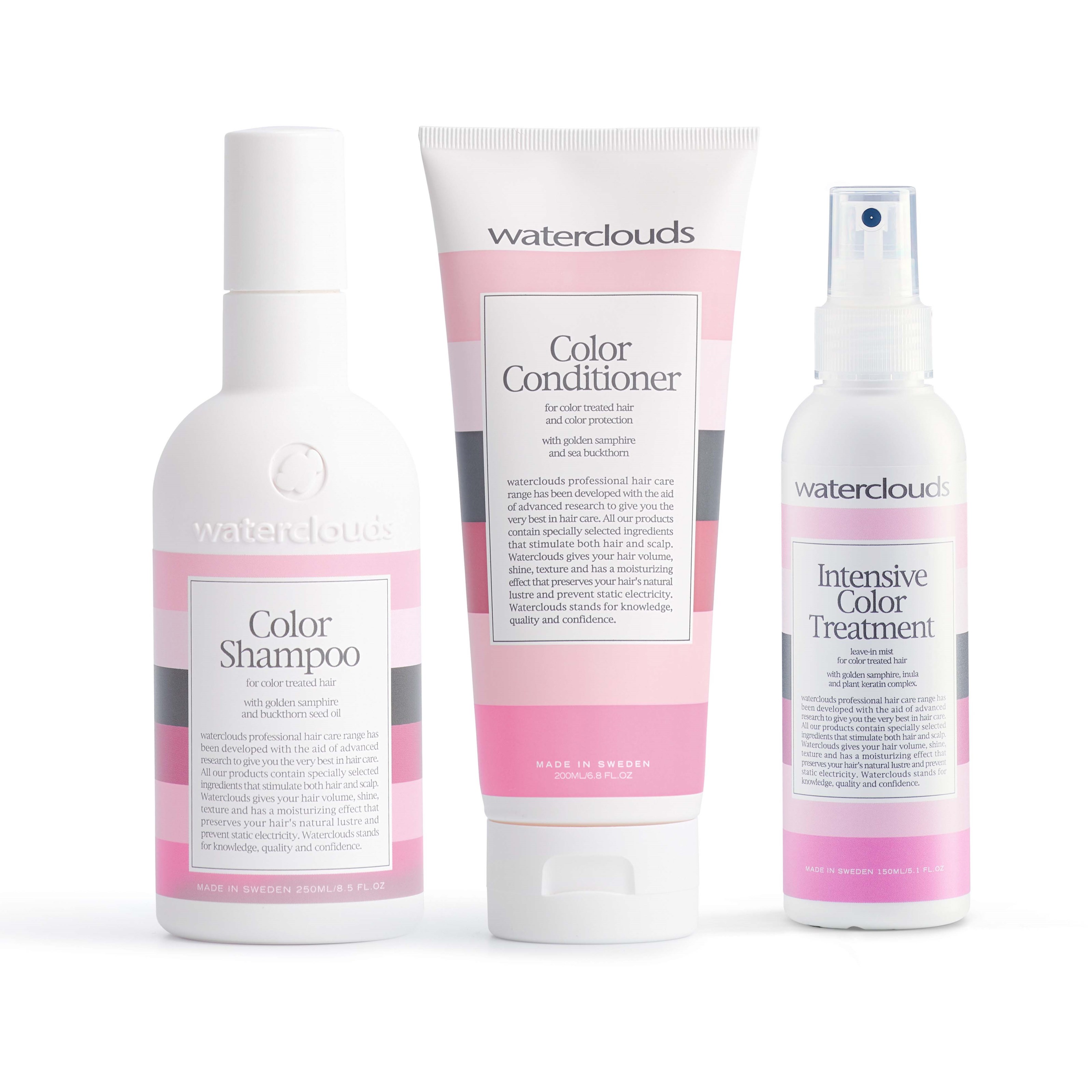 Waterclouds Color Shampoo 250 ml & Conditioner 200 ml & Intensive