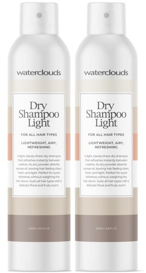 Waterclouds Dry Shampoo Light 2 x 200 ml