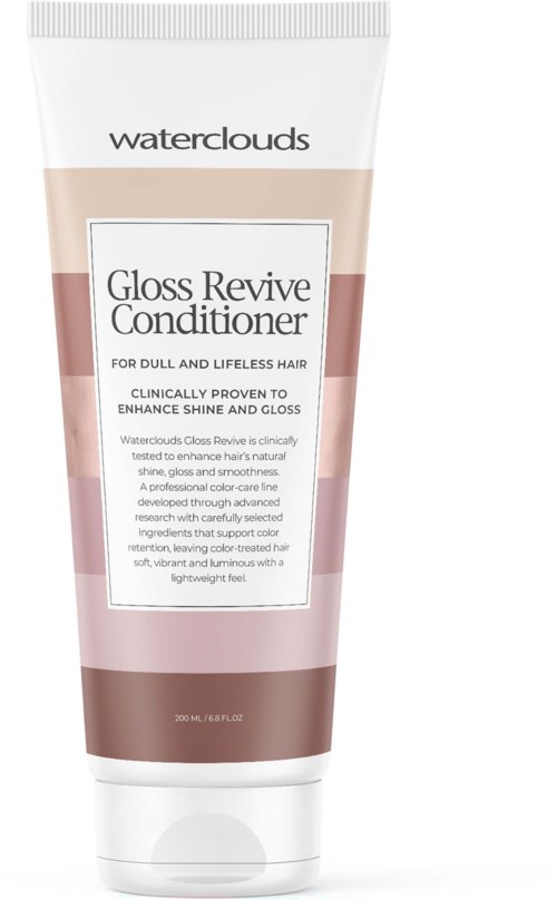 Waterclouds Gloss Revive Conditioner för matt och livlöst hår, hjälper till att förbättra glans och släthet.