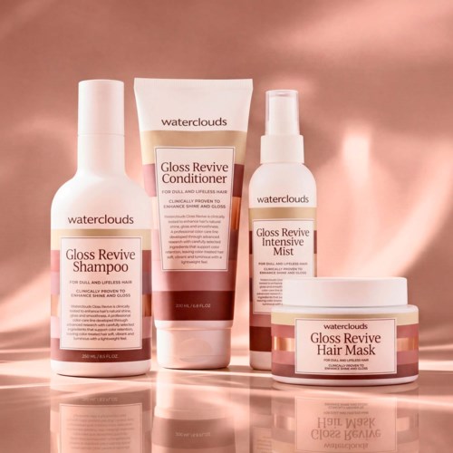 Несмываемый спрей для волос Waterclouds Gloss Revive Intensive Mist для блеска, с термозащитой, 150 мл — фото 5