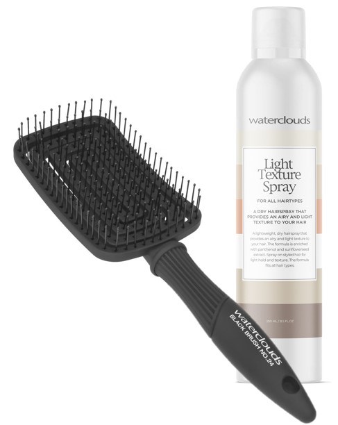 Waterclouds Light Texture Spray + Black Brush 24 Vent Flex