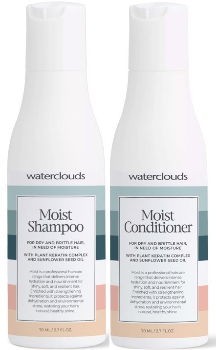 Waterclouds Moist Shampoo 70 ml & Conditioner 70 ml
