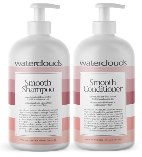 Waterclouds Smooth Shampoo 1000 ml & Conditioner 1000 ml