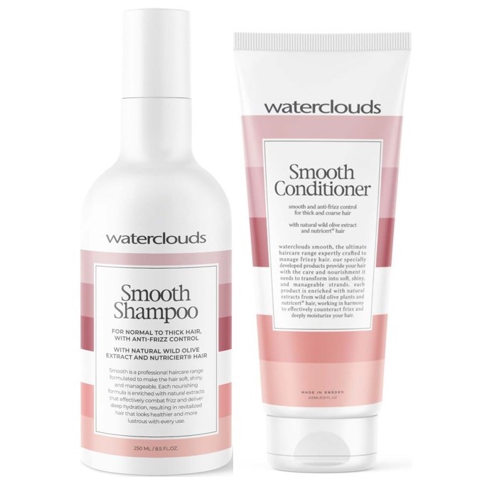 Waterclouds Smooth Shampoo 250 ml & Conditioner 200 ml