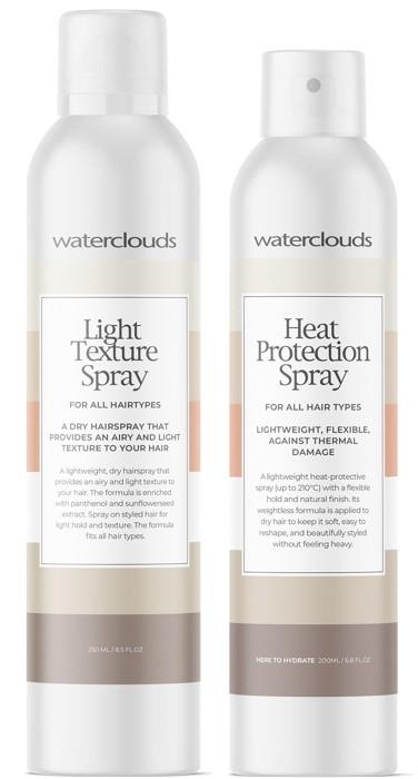 Waterclouds Light Texture Spray 250 ml & Heat Protection Spray 200 ml