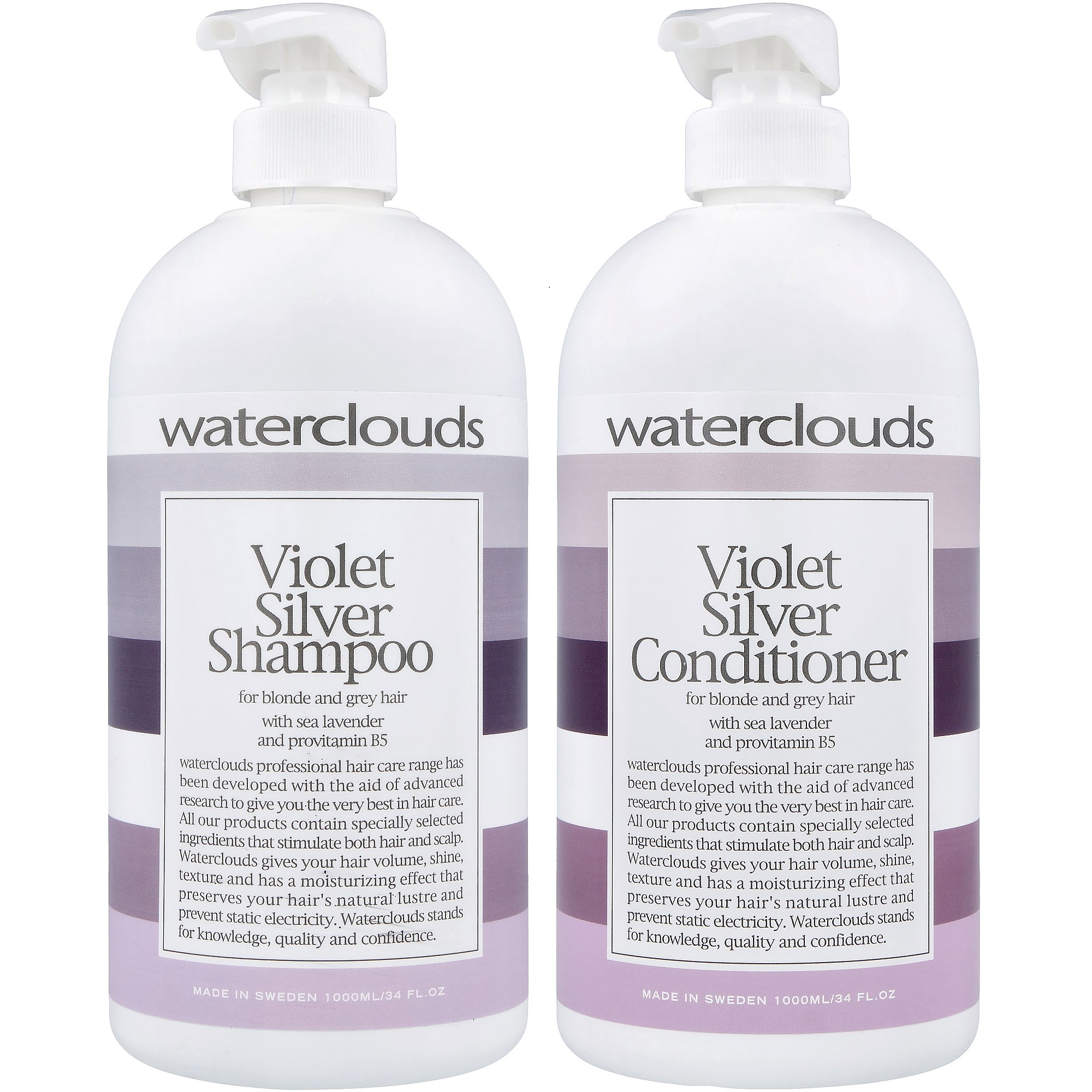 Läs mer om Waterclouds Violet Silver Duo