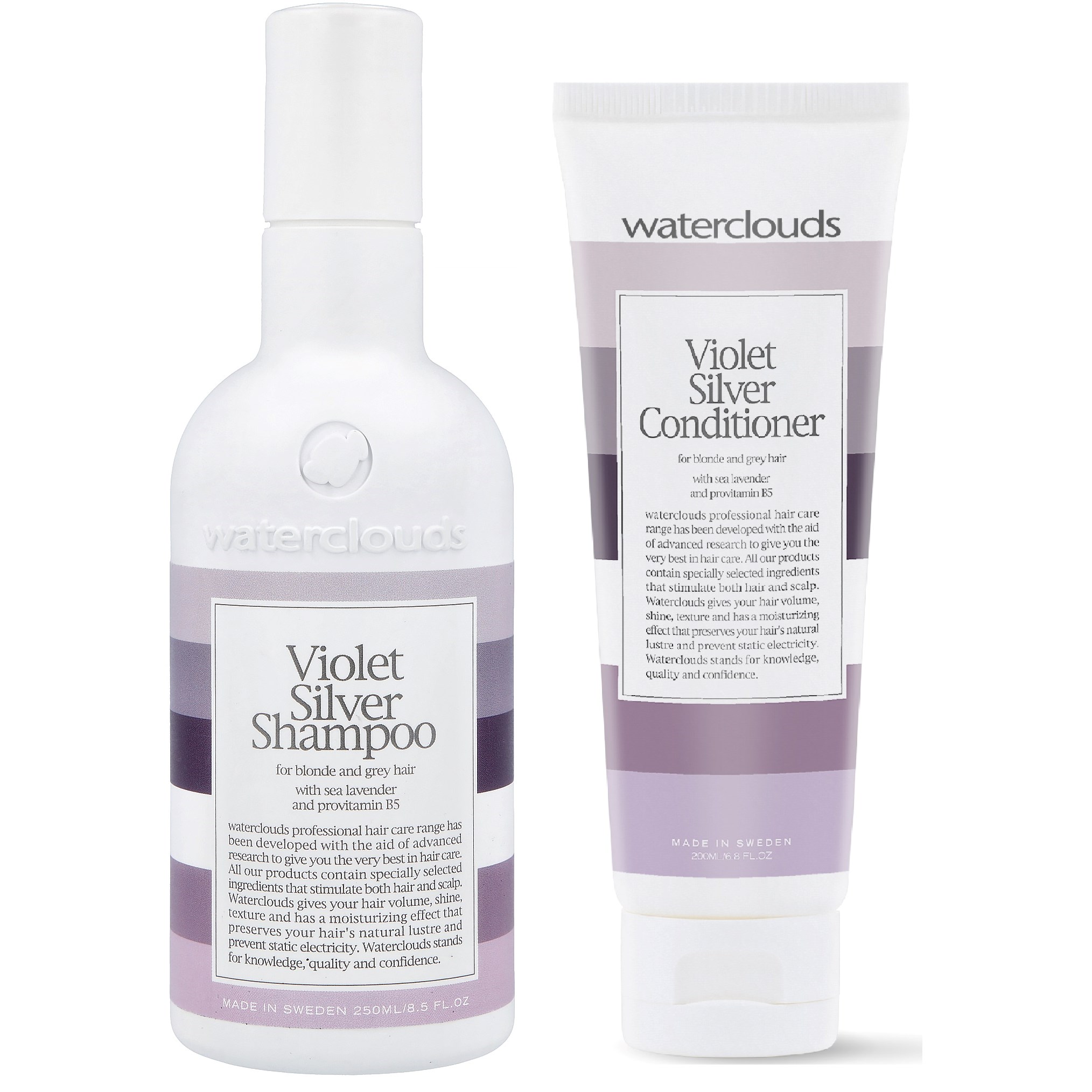 Waterclouds Violet Silver Paket