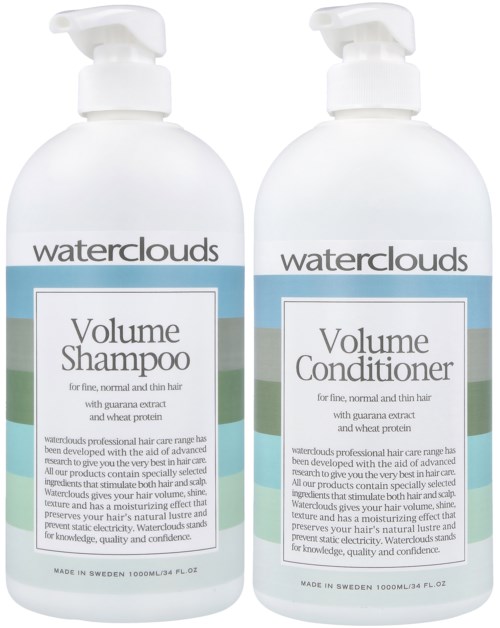 Waterclouds Volume Shampoo 1000 ml & Conditioner 1000 ml
